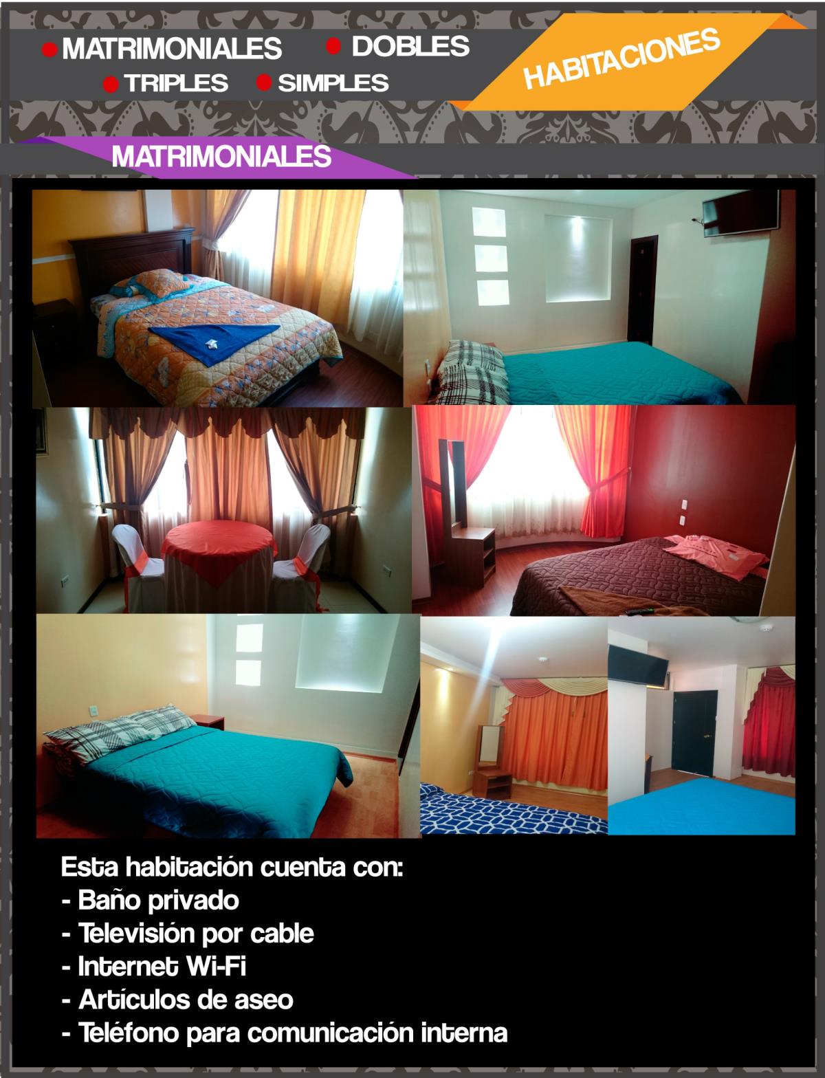 Habitaciones comodas Hotel Ritzor Latacunga